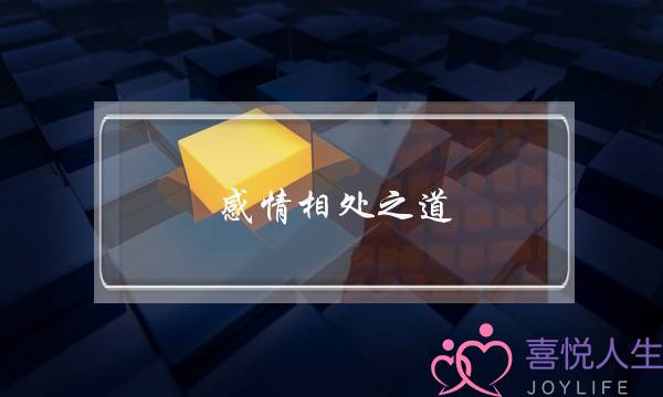 感情相处之道